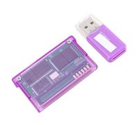 Tosuny Tarjeta Flash para GBA con Ranura Mini SD, Cartucho de Juego con Lector USB 2.0, Función de Guardar en Tiempo Real y Códigos de Trucos, Carro de Copia de Seguridad Plug and Play