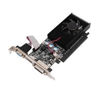 Tosuny Tarjeta Gráfica Computadora, Tarjeta Gráfica para Juegos PCI Express 2.0 de 2 GB GDDR3 de 64 bits, Tarjeta de Video de 810/1000MHZ con Ventilador, Salida VGA HDMI DVI, DirectX 12
