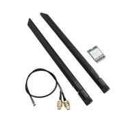 Tosuny Tarjeta inalámbrica WiFi 7, módulo M.2 para PC de escritorio con antenas duales, adaptador de triple banda de 5.8 Gbps 2.4G/5G/6GHz compatible con 4K QAM