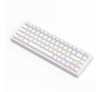 Tosuny Teclado Mecánico para Juegos 60%, Teclado con Cable Retroiluminado RGB con Interruptores Rojos Intercambiables en Caliente, Mini Teclados de Compactos de 68 Teclas para PC