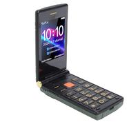 Tosuny Teléfono con Tapa Desbloqueado 4G LTE, Teléfono con Tapa Bluetooth de Pantalla Dual de 2,8 Pulgadas para Personas Mayores con Radio FM SOS MP3, Ranuras para Tarjetas SIM Duales (Green)