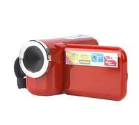 Tosuny Videocámara, 16X HD1080 * 720 2 Pulgadas TFT LCD Sceen Cámara de Video Digital La videocámara admite fotografía y Video para Ciclismo, Escalada y Carrera cumpleaños(Rojo)