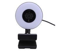 Tosuny Webcam 4k con Luz de Relleno, Cámara Web Full HD Streaming con Micrófonos con Cancelación de Ruido, Enfoque Automático, Cámara Web USB con Mando a Distancia, para Ordenador, PC