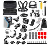 TOSUTO Kit de Accesorios para Cámara de Acción,49 en 1 Compatible con GoPro Hero 12 11 10 9,Accesorios para GoPro Cámara de Acción,Accesorios para Cámara Deportiva,para Mayoría Cámaras Deportivas