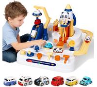 TOSUTO Pista de Coches para Niños,Aventura en Coche,Coches de Juguete para niños,Juguete Educativo Montessori, cumpleaños,Adecuado para niños de 3 a 8 años