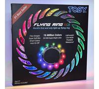 TOSY Flying Ring - 36 LED RGB Multicolor Leds, superbrillante, Modo perdido, Encendido automático, Regalo de Pascua para niños, Seguro, Impermeable, Juguete para Piscina, Playa y Camping