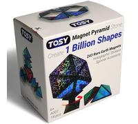 TOSY Magnet Pyramid Stone: 1 Cubo se transforma en mil Millones de Formas, 243 imanes, diseño holográfico, Accesorio Giratorio, Juguete Steam, Regalo de cumpleaños