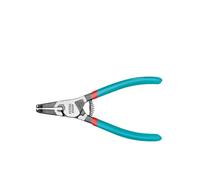 TOTAL - Alicate Curvo para Apertura Externa de Arandelas - 180mm - Facricado en Acero Cr-V y Acabado en Pulido Negro - Resistente a la Corrosión - Para Anillos de Retención Exterior