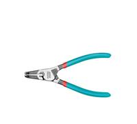 TOTAL - Alicate Curvo para Apertura Interna y Externa de Arandelas - 180mm - Facricado en Acero Cr-V y Acabado en Pulido Negro - Resistente a la Corrosión - Anillos de Retención Interior y Exterior