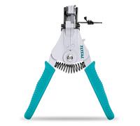 TOTAL - Alicate Pelacables 180mm - Corte y Pelado Preciso - Acero 65 Mn Duradero - Mango Ergonómico - Herramienta Ideal para Bricolaje - Incluye Juego 3 Alicates, Turquesa, Acero para herramientas