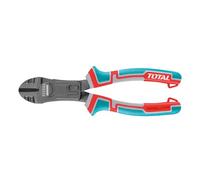 TOTAL - Alicate Reforzado de Corte Diagonal - 200mm - Para Alambre, Cables, Clavos o Tornillos - Resistente y Duradero - Mango Ergonómico Antideslizante - Fabricado en Acero Cromo-Vanadio