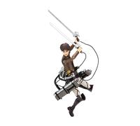 Total Anime Eren Jaeger de Figura de 16,5 cm con Caras Intercambiables, Manos Intercambiables y Arma