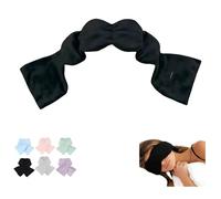 Total Blackout Weighted Eye Mask - Blocks Light For Deeper Sleep, Double-Sided With Soothing Pearl Weight. Ideal For Travel, Shift Work, Light Sleepers & Stress.(negro)