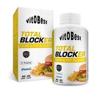 Total Blocke Carb & Fat 90 cápsulas VIT.O.BEST - apoyo en control de carbohidratos y grasas