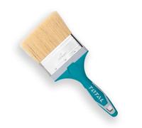 TOTAL - Brocha Plana para Pintura a Base de Aceite - Cerdas Resistentes - Mango de Plástico - Variedad de Tamaños para Precisión y Cobertura - Uso Profesional y Bricolaje