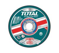 TOTAL - Caja Discos Corte - Ø 115 x 1,2 x 22,2 mm - Caja de 10 Unidades - Para Cortar Metal o Acero Inoxidable - Recambios Para Amoladoras Angulares - Metal Abrasivo