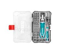 TOTAL - Destornillador Multipuntas | Juego de 41 Puntas y 9 Vasos | Ideal Para Apretar o Aflojar Diferentes Tipos de Tornillos | Mango con Función Carraca