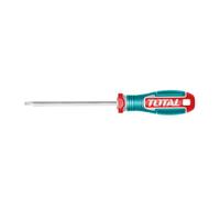 TOTAL - Destornillador Torx - Punta Imantada - Ideal para Reformas y Mantenimiento - Mango Ergonómico Trimaterial - Acero Resistente a la Corrosión - T20 x 150 mm