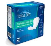 Total Dry Ultimate Booster Pads para mujeres y hombres, insertos de pañales extra absorbentes para la noche, aprobado por la FSA HSA para uso en pañales para adultos, absorción mejorada y control de