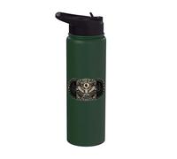 Total Eclipse 12 08 2026 Dark Gothic Owl Eclipse Gafas de sol Stainless Steel Insulated Water Bottle