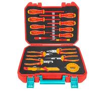 TOTAL Juego de 16 herramientas manuales aisladas THKITH1601