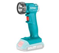 TOTAL - Linterna de Alta Potencia - A Batería de 20 V - Capacidad de 150 Lúmenes - Regulable Hasta 90º - Ideal para Talleres, Almacenes, Camping y Montañismo