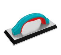 TOTAL - Llana de Goma Para Juntas | 230 x 100 mm | Ideal Para Extender la Lechada y Rejuntar Baldosas o Azulejos | Herramienta Albañilería | Mango Bimaterial en Arco