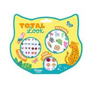 Total look animaux - Tattoos - boucles d'oreilles - face strass