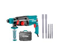 TOTAL - Martillo Combinado SDS Plus 950W - 2.5J - Ligero y compacto - Incluye maletín con accesorios - TH309288