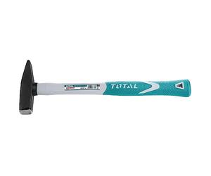 TOTAL - Martillo Para Mecánico | 1500 g | Ideal Para Trabajos de Mecánica | Golpear Piezas de Metal o Chapas | Cabeza de Acero al Carbono | Mango Bimaterial