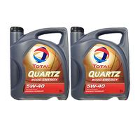 Total Quartz Energy 9000 5W-40 Aceite para Motor, 2 x 5 litros (10 litros)