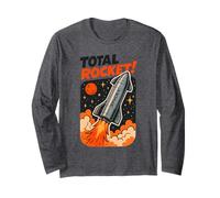 ¡Total Rocket! Diseño Retro Inspirado en SpaceX Manga Larga
