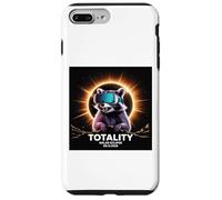 Total Solar 12 de Agosto de 2026 Totalidad Eclipse Divertido Sol Mapache Carcasa para iPhone 7 Plus/8 Plus