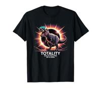 Total Solar 2026 Eclipse 12 de Agosto T-Rex Totalidad Diversión Camiseta