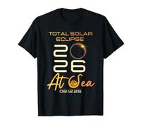Total Solar Eclipse 2026 At Sea Cruise Ship Family Match Camiseta