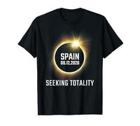 Total Solar Eclipse 2026 Totality Spain Apparel Camiseta