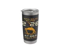 Total Solar Eclipse At Sea August 12 2026 Eclipse Cruise Vaso térmico de acero inoxidable de doble pared