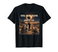 Total Solar Eclipse Cats Gafas de Sol 2026 Agosto Hombres Mujeres Camiseta