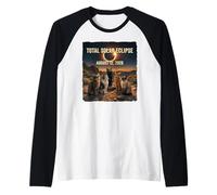 Total Solar Eclipse Cats Gafas de Sol 2026 Agosto Hombres Mujeres Camiseta Manga Raglan