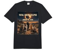 Total Solar Eclipse Cats Gafas de Sol 2026 Agosto Hombres Mujeres Comfort Colors Adult Heavyweight T-Shirt