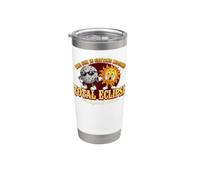 Total Solar Eclipse Chase 2026 Sun is Getting Mooned Meme Vaso térmico de acero inoxidable de doble pared