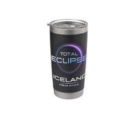 Total Solar Eclipse Iceland 8 12 2026 Totality Astronomy Vaso térmico de acero inoxidable de doble pared