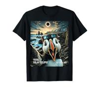Total Solar Eclipse Iceland Puffin Selfie August 12 2026 Camiseta