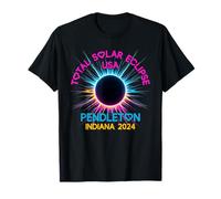 Total Solar Eclipse Pendleton Indiana Mujeres Niñas 2024 Camiseta