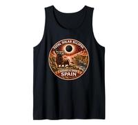 Total Solar Eclipse Spain 2026 Bull Eclipse Chaser Patch Camiseta sin Mangas