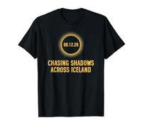 Total Solar Iceland Eclipse 2026 Totality Chasing Shadows Camiseta