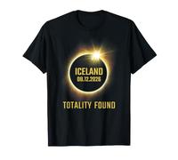 Total Solar Iceland Eclipse 2026 Totality Found Camiseta