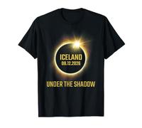 Total Solar Iceland Eclipse 2026 Totality Under The Shadow Camiseta