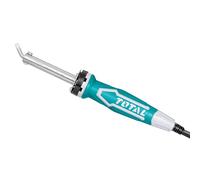 TOTAL - Soldador Eléctrico de Punta Curva de Cable con Potencia de 60 W - Calentamiento en 3-5 minutos - Incluye Soporte - 220-240 V - Adecuado para Manualidades