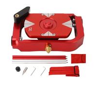 Total Station Rotating Prism 0 30 mm Offset Prism Reflector Mini Surveying Prism for Measurement High Precision Durable K9 Glass Aluminum Alloy Red Color 12mm Rod Diameter 4pcs Rod